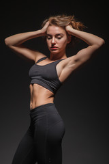 young girl doing yoga
