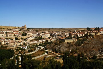 Naklejka premium Pueblo medieval de Sepúlveda (Segovia, España).