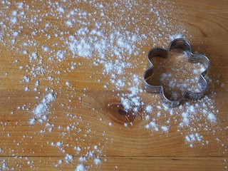 Baking traditional gingerbread cookies for Christmas in Sweden.