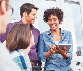 Start-Up Woman with Tablet Computer