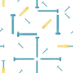 Seamless pattern with fasteners. Vector.
