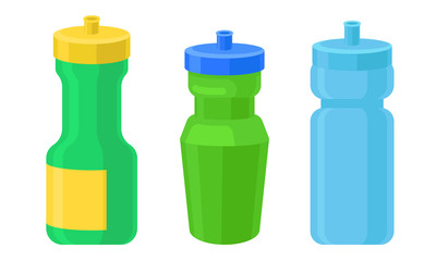 Colorful Jars For Spice And Condiments Vector Illustration Set