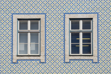 Fassade nit Keramikkacheln, Lissabon, Portugal