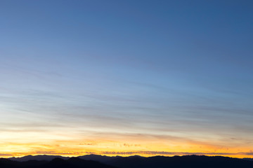 beautiful colorful sunset or sunrise sky for background