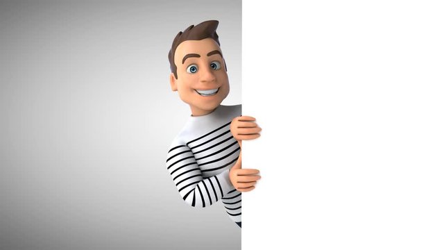 Fun 3D cartoon casual character