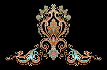 Decorative elegant luxury design.Vintage elements in baroque, rococo style.Design for cover, fabric, textile, wrapping paper .