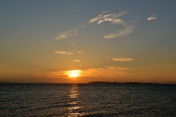 Naklejka premium 日の出