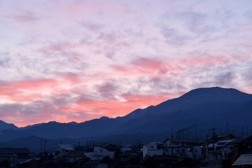 恵那山からの日の出