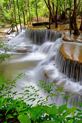 Huai Mae Khamin Waterfall  Kanchanaburi Thailand