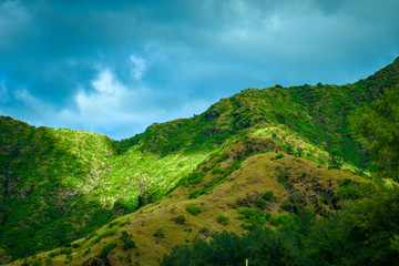 Landscape photo of mountain and sea in Zambales Philippines