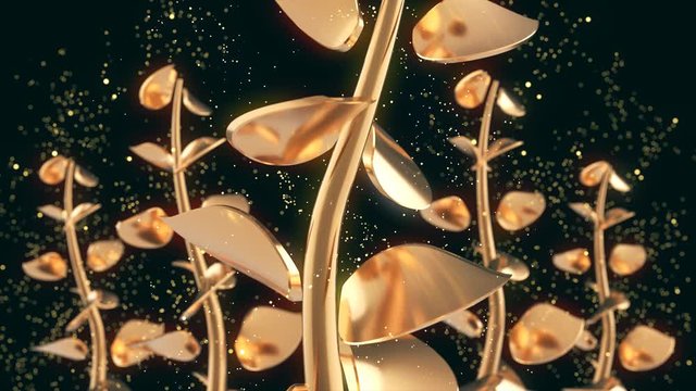 Abstract plants animated motion design
