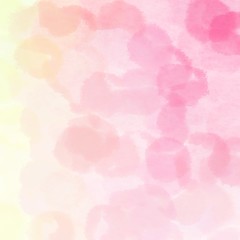 square graphic with round clouds pastel pink, old lace and light pink background with space for text or image