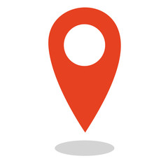 Pinpoint isolated icon. Pin point sign. Pin lokator icon  illustration template. Pinpoint symbol for website, gps navigator, apps, business card.