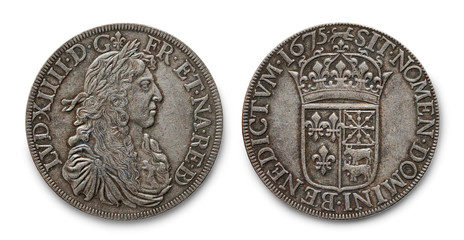 Silver Coin of Louis XIV