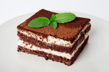 Prepared for special occasions, delicious and beautiful cake tiramisu
