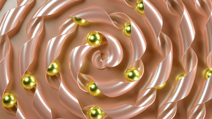 Elegant minimal background. 3d illustration, 3d rendering.