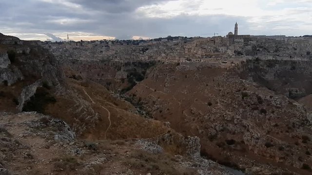 Matera - Panoramica dall'altopiano di Murgia Timone