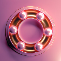 Elegant minimal background. 3d illustration, 3d rendering.