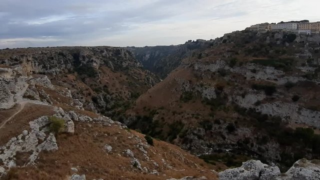 Matera - Panoramica dall'altopiano di Murgia Timone