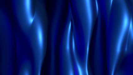 Luxury background with metal drapery fabric. 3d illustration, 3d rendering.