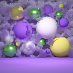 Elegant minimalism geometry background. 3d illustration, 3d rendering.