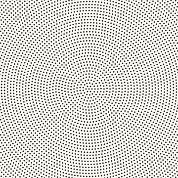 Halftone Radial Dotted Pattern