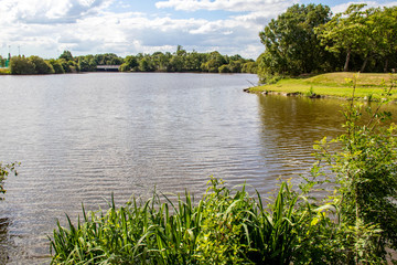 Saint-Philbert-de-Grand-Lieu. Vue sur le lac. Loire-Atlantique. Pays de Loire	