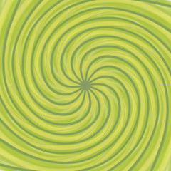Colorful green round spiral psychedelic mandala illustration