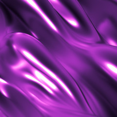 Luxury background with metal drapery fabric. 3d illustration, 3d rendering.