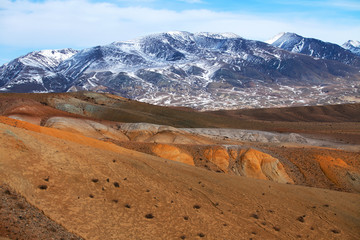 The picturesque landscape on the mountains of Altai. Siberia. Russia.