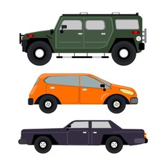car Vector on white background