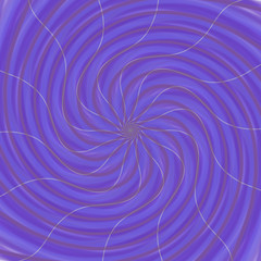 Colorful purple round spiral psychedelic mandala illustration