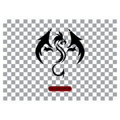 Dragon sign - vector illustration - Vector 