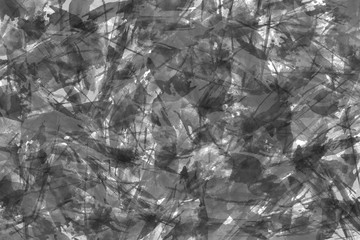 Obraz premium Abstract modern black and white painting . Dry brush painted paper , canvas , wall . Textured monochrome background.