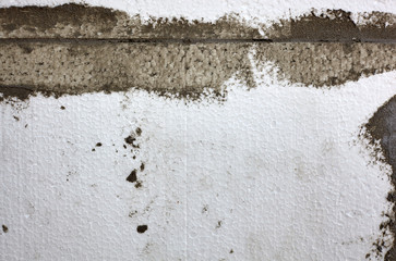  Texture of a insulated wall plastered styrofoam insulation which can be used as a background