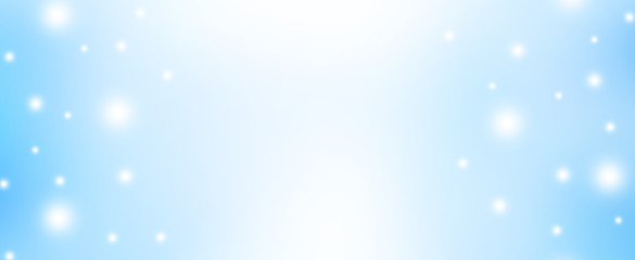 abstract blur beautiful glowing blue gradient color background with shining falling snow glittering effect for christmas festival and happy new year season design as banner concept