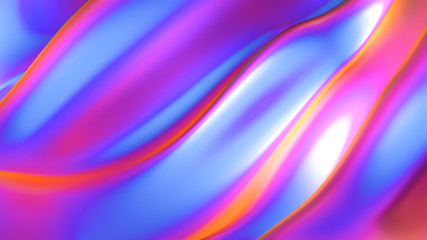 Obraz premium Luxury background with metal drapery fabric. 3d illustration, 3d rendering.