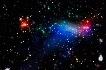 Gorgeous galaxy and stars. The elements of this image furnished by NASA.