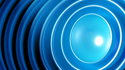 Geometric background. 3d illustration, 3d rendering.