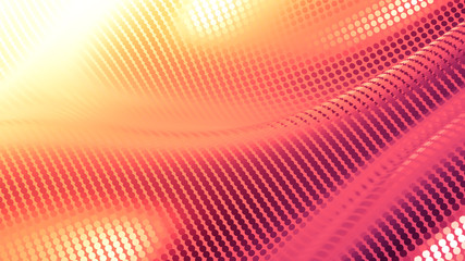 Obraz premium Luxury background with metal drapery fabric. 3d illustration, 3d rendering.