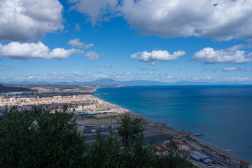 panoramic view from rock of gibraltar