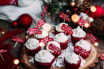 christmas cupcake