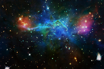 Gorgeous galaxy and stars. The elements of this image furnished by NASA.