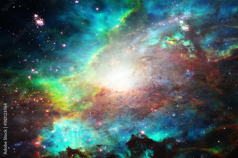 Wall mural marvelous galaxy in a deep space. the elements of this image furnished by nasa.