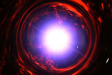 Big splash in universe. Splash light. Colorful exploison. The elements of this image furnished by NASA.