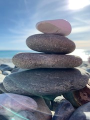 stones on the beach
