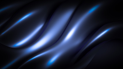 Luxury background with metal drapery fabric. 3d illustration, 3d rendering.