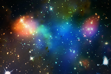 Amazing galaxy view and stars. The elements of this image furnished by NASA.