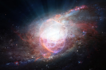 Fototapeta na wymiar Marvelous galaxy in a deep space. The elements of this image furnished by NASA.