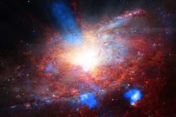 Marvelous galaxy in a deep space. The elements of this image furnished by NASA.